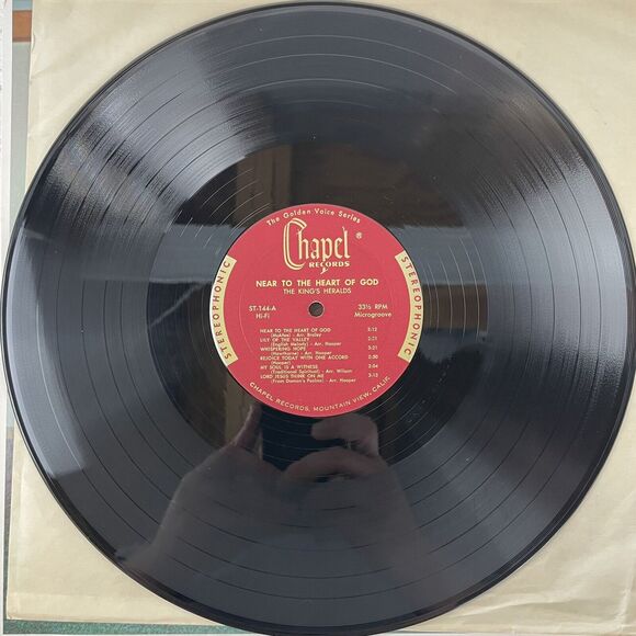 The Kings Heralds Near To The Heart Of God Vinyl LP Christian Gospel Chapel VG - Picture 4 of 7